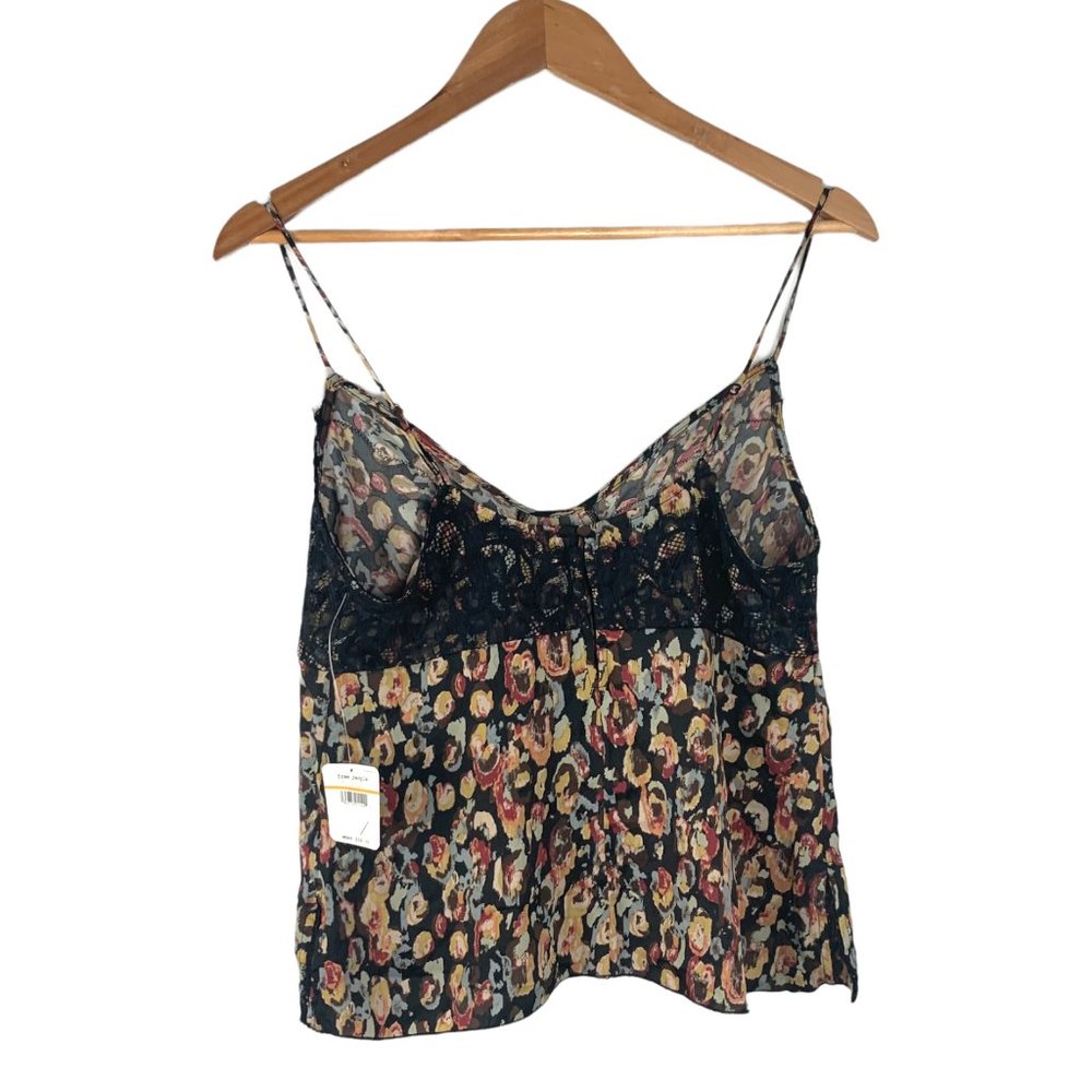 Free People Women's Cami Sleeveless Little Dreams Camisole Tank Top Black Small - Picture 3 of 10